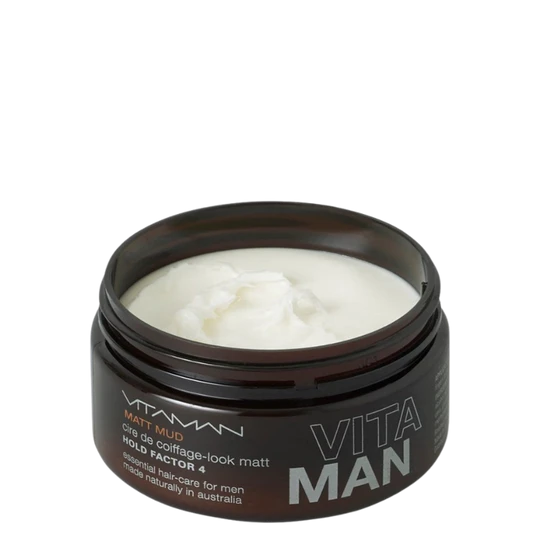 VITAMAN β Organic Matt Mud Hair Clay For Men 100gr - Image 2