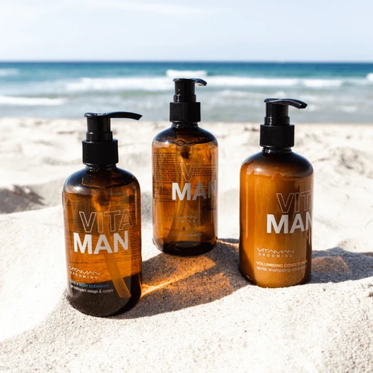 VITAMAN β Organic Moisturising Shampoo For Men 250ml - Image 2