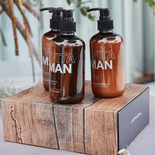 VITAMAN β Organic Moisturising Shampoo For Men 250ml - Image 4