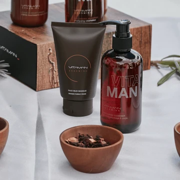 VITAMAN – Organic Mineral Rich Face Mud Mask For Men 100ml - Image 2