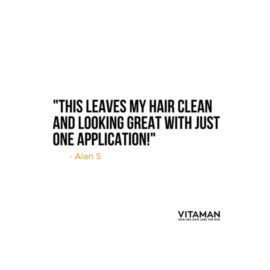 VITAMAN β Organic Oil Control Shampoo For Men 250ml - Image 6