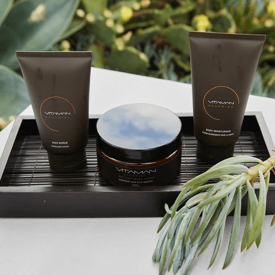 VITAMAN β Organic Sea Salt Body Scrub For Men 300gr - Image 8