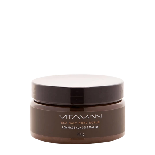 VITAMAN β Organic Sea Salt Body Scrub For Men 300gr - Image 6